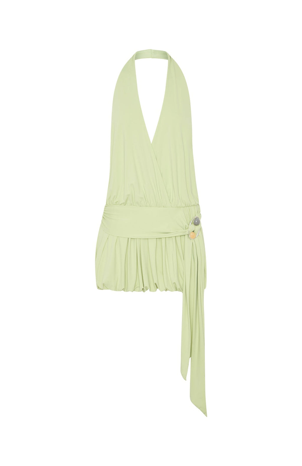 White Fox Viva Vibe Mini Dress Pistachio