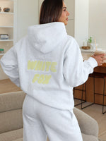 White Fox Vol. 1 Oversized Hoodie Grey Marle