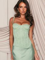 White Fox All The Thrills Bustier Sage