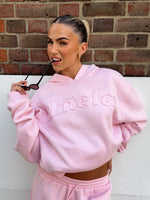 White Fox From The Archives Lexi Oversized Hoodie Pink