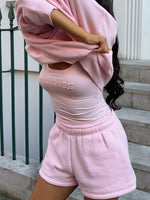 White Fox From The Archives Lexi Lounge Shorts Pink