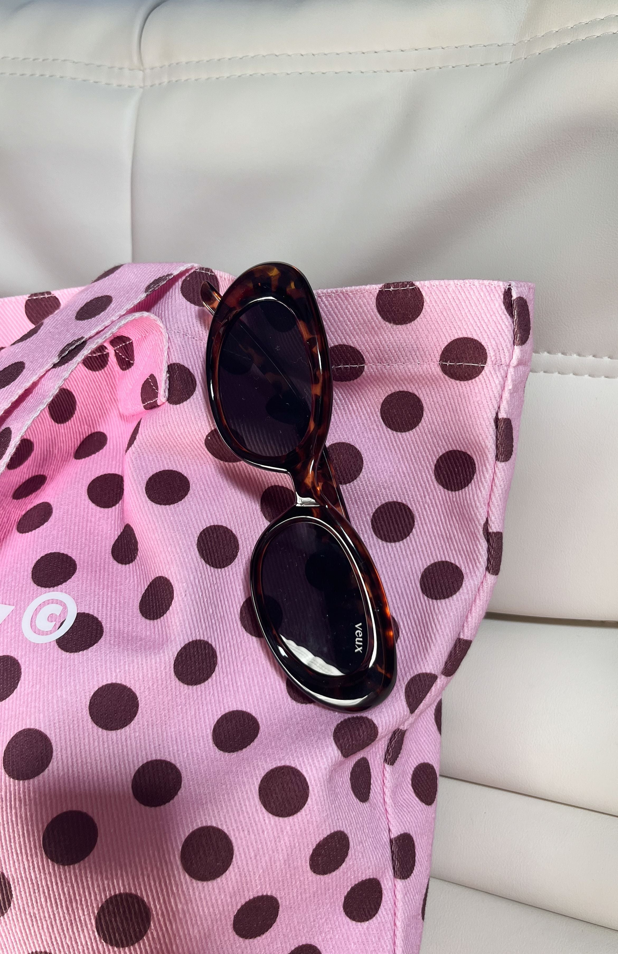 White Fox Emerald Sunglasses Tortoise
