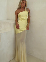 White Fox Vip Vibes Maxi Dress Lemon